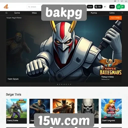 Comparação entre bakpg e outros sites de jogos